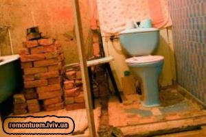 Об’єднання ванної кімнати з туалетом Львів